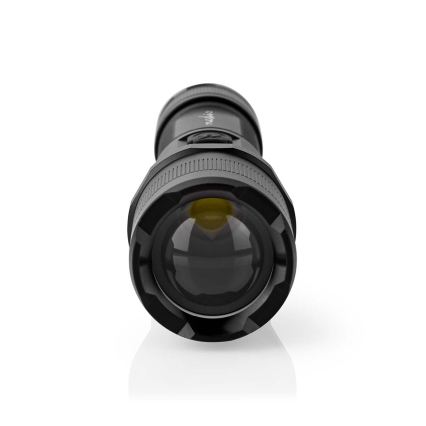 Lanterna LED dimerizável de alumínio recarregável LED/10W/5V 2200 mAh IPX4 preta