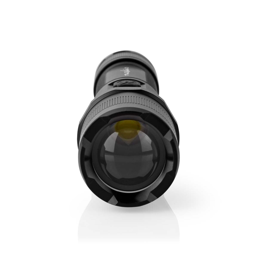 Lanterna LED dimerizável de alumínio recarregável LED/10W/5V 2200 mAh IPX4 preta