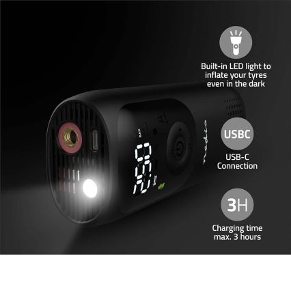 Compressor portátil digital 4000 mAh 5V