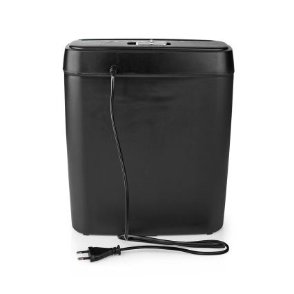 Triturador de papel A4 capacidade 10 l 230V preto