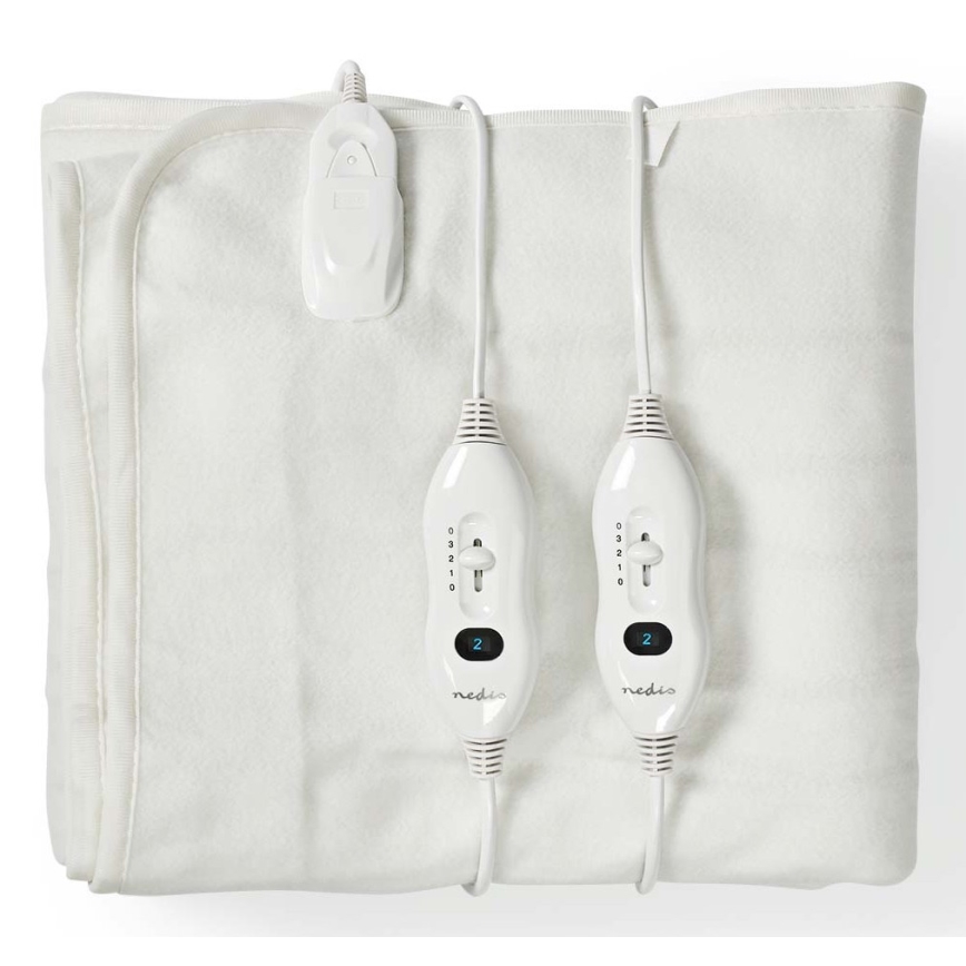 Manta elétrica aquecida para duas pessoas 120W/230V 160x140 cm