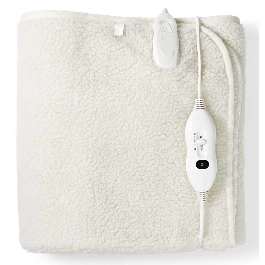 Manta elétrica aquecida 60W/230V 150x80 cm de lã