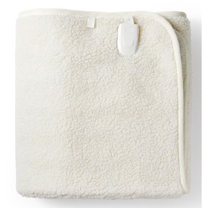 Manta elétrica aquecida 60W/230V 150x80 cm de lã