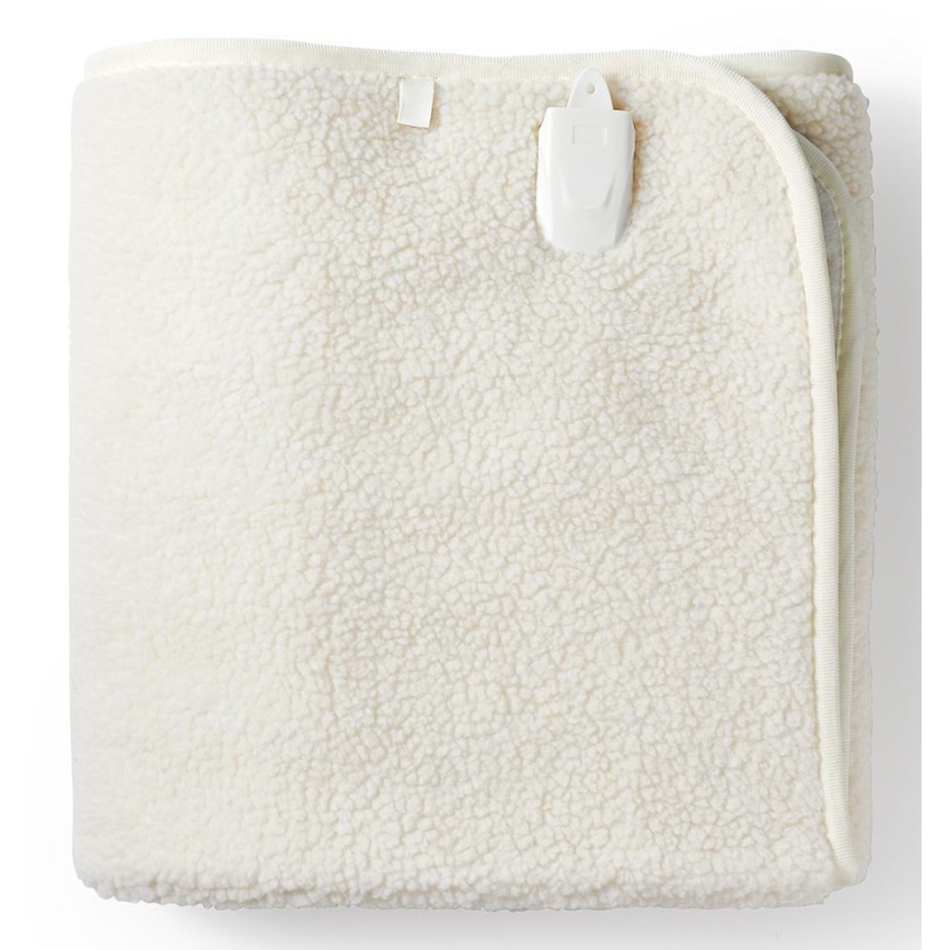 Manta elétrica aquecida 60W/230V 150x80 cm de lã