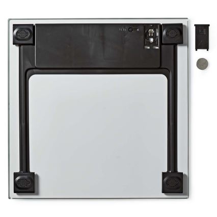 Balança pessoal digital 1xCR2032 branco