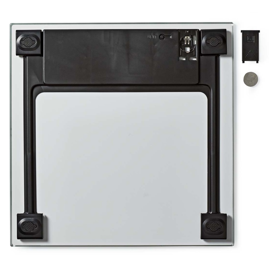 Balança pessoal digital 1xCR2032 branco