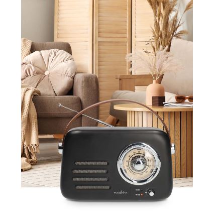 Rádio retro FM 3W/5V 1500 mAh