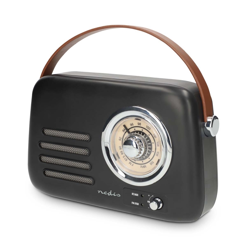 Rádio retro FM 3W/5V 1500 mAh