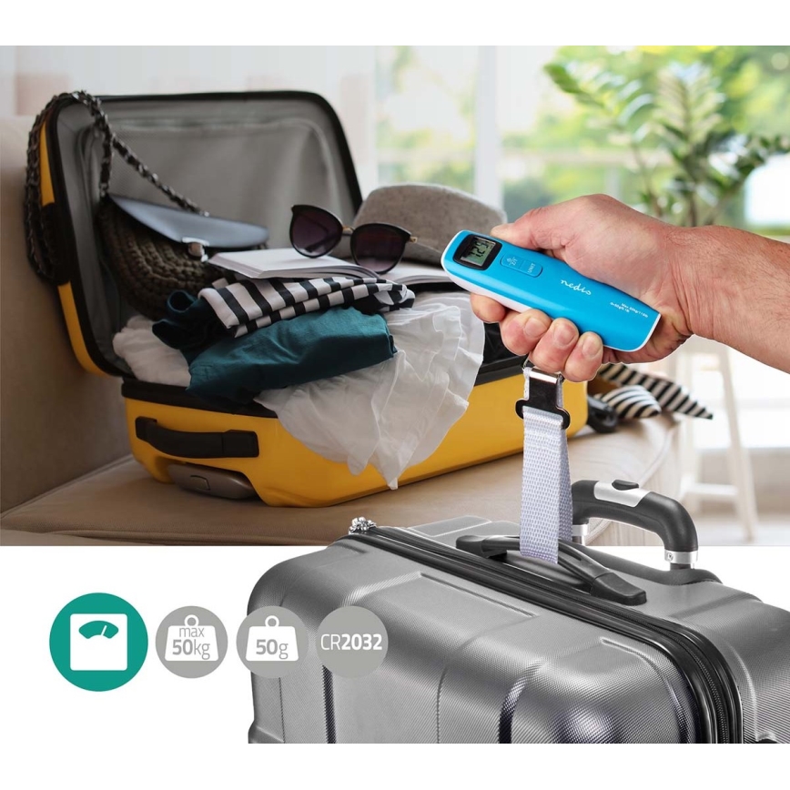 Balança digital para bagagem 1xCR2032