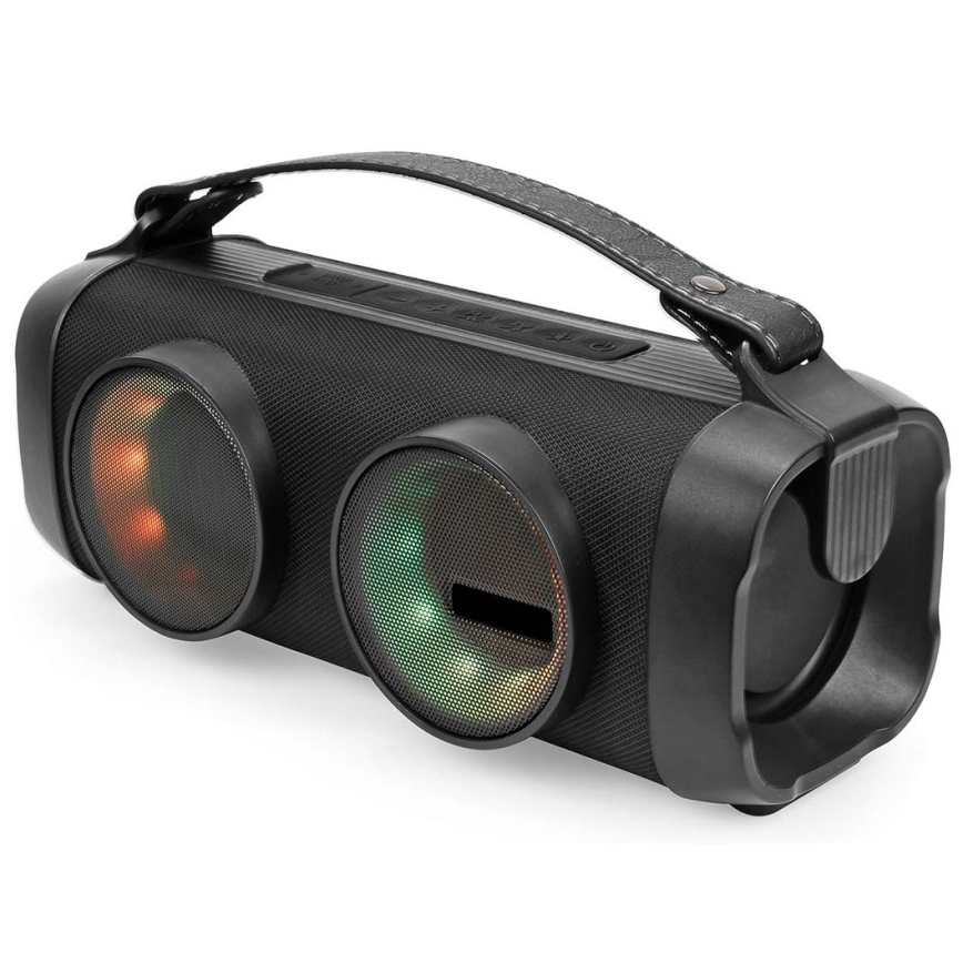 Coluna recarregável LED RGB 24W/3000 mAh IPX5