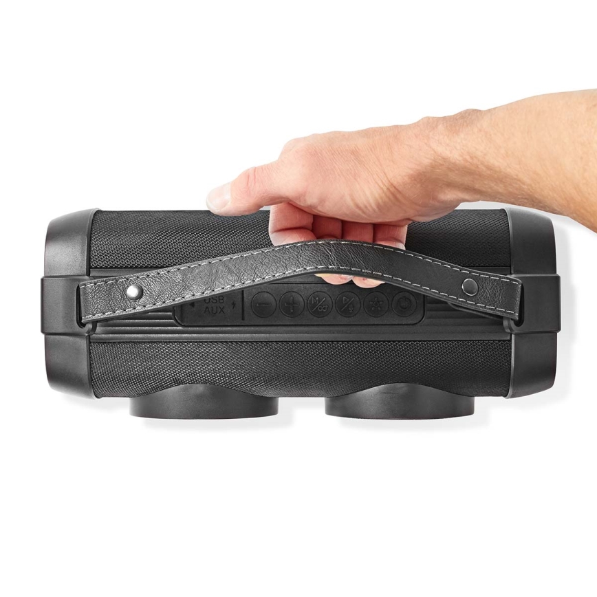 Coluna recarregável LED RGB 24W/3000 mAh IPX5