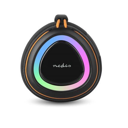 Coluna LED recarregável 60W/2000 mAh IPX4 preta