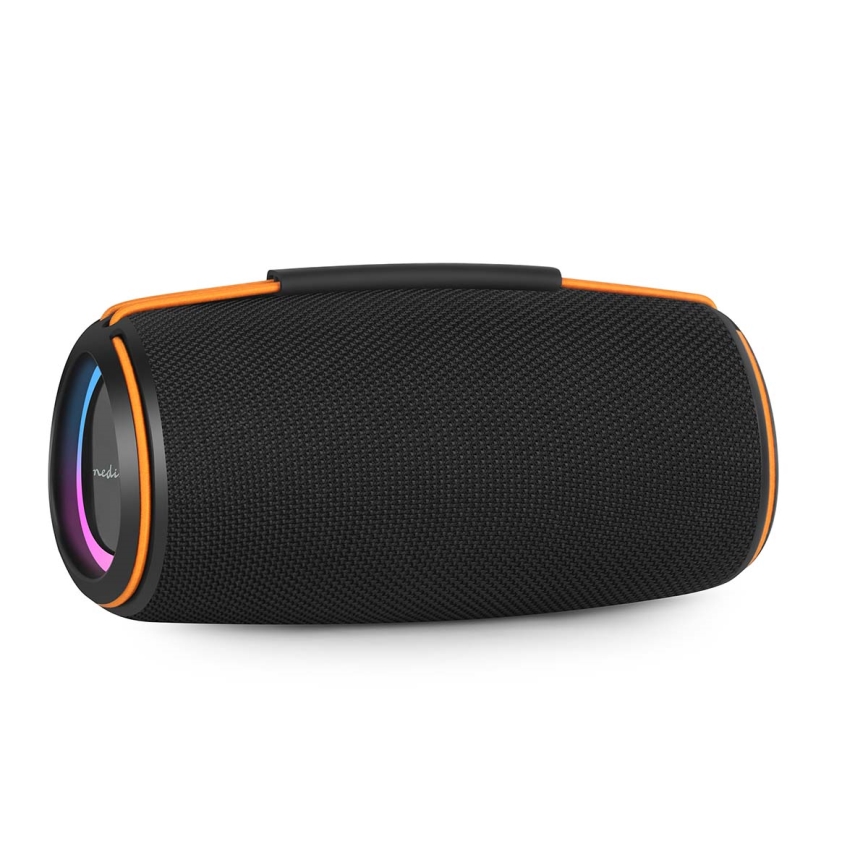 Coluna LED recarregável 60W/2000 mAh IPX4 preta