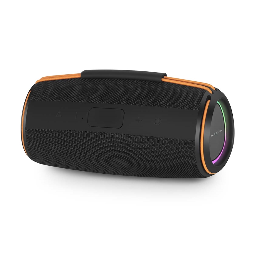 Coluna LED recarregável 60W/2000 mAh IPX4 preta