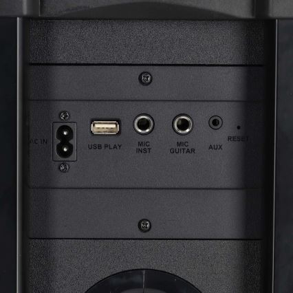 Coluna recarregável LED RGB 240W/4000 mAh com controlo remoto