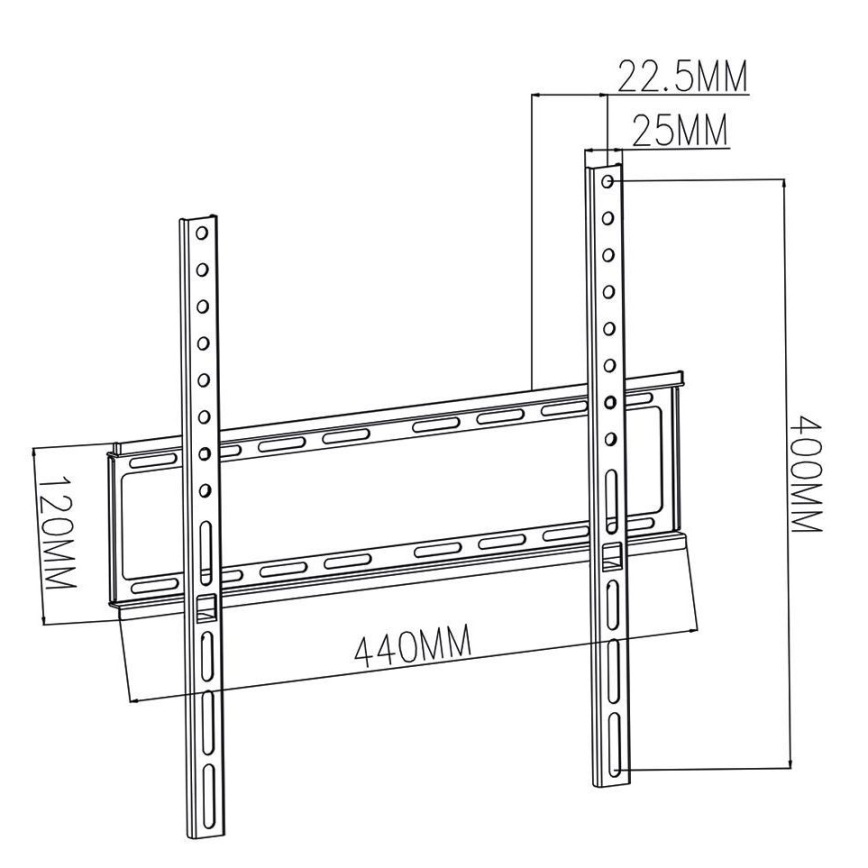 Suporte de parede fixo para TV 23-55”.