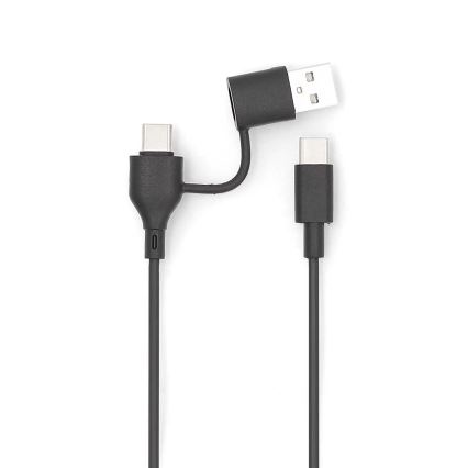 Power Bank 2 em 1 magnética com carregamento sem fios MagSafe 5000 mAh preta