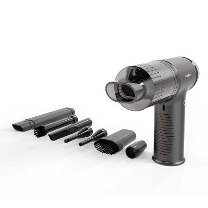 Aspirador de mão recarregável 2 em 1 90W/6000 mAh cinza/preto