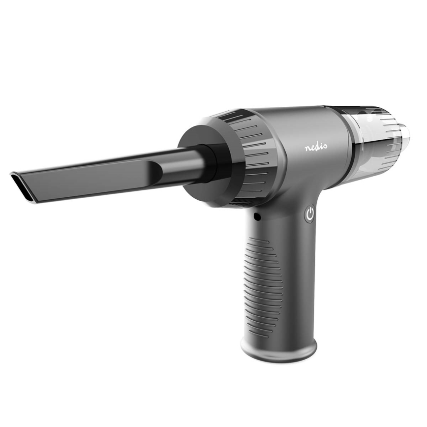 Aspirador de mão recarregável 2 em 1 90W/6000 mAh cinza/preto