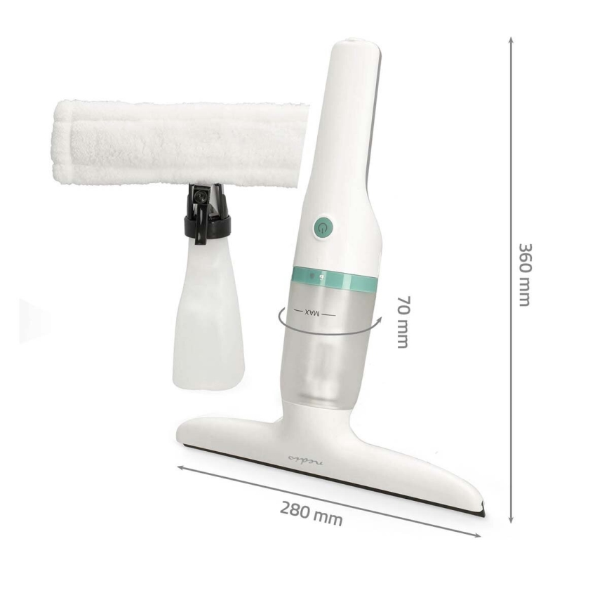 Aspirador de janela recarregável 12W/2200 mAh IPX4