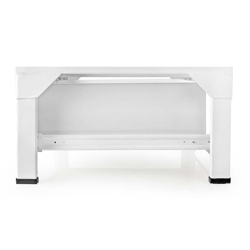 Suporte para máquina de lavar com secagem e espaço de arrumação