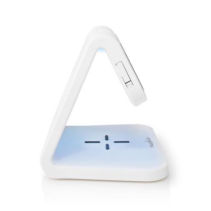 LED RGB Despertador com um carregador sem fios LED/10W/5V branco