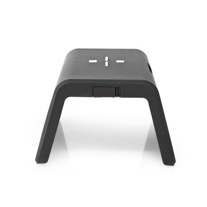 Despertador com ecrã LCD e carregador sem fios 15W/5V 1xCR2032 preto