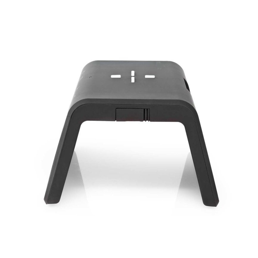 Despertador com ecrã LCD e carregador sem fios 15W/5V 1xCR2032 preto