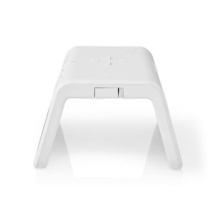 Despertador com ecrã LCD e carregador sem fios 15W/5V 1xCR2032 branco