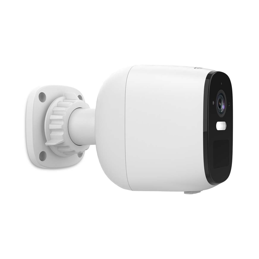 Câmara recarregável inteligente para exterior com sensor SmartLife 4MP Quad HD 1440p 5V/5200mAh Wi-Fi Tuya IP66