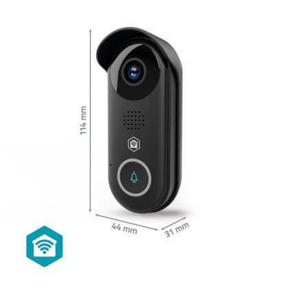Campainha de vídeo inteligente com sensor de movimento SmartLife — 5V, Full HD 1080p, IP54, Wi‑Fi, Tuya