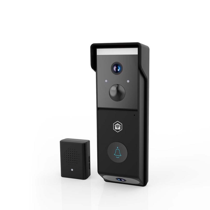 Campainha de vídeo SmartLife com sensor de movimento, bateria de 4400 mAh, 2x Full HD 1080p, IP54, Wi-Fi, compatível com Tuya