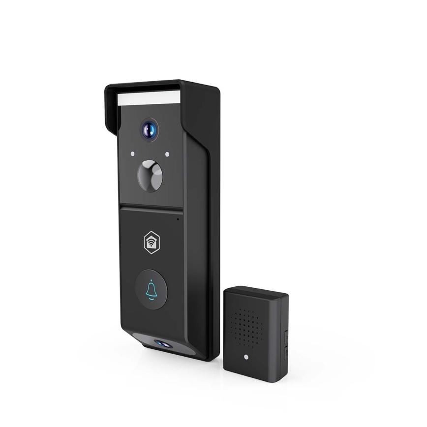 Campainha de vídeo SmartLife com sensor de movimento, bateria de 4400 mAh, 2x Full HD 1080p, IP54, Wi-Fi, compatível com Tuya