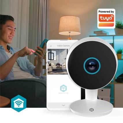 Câmara inteligente Smartlife 5V 3MP Full HD 1296p Wi-Fi Tuya