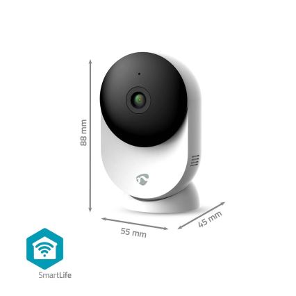 Câmara inteligente Smartlife 5V 3MP Full HD 1296p Wi-Fi