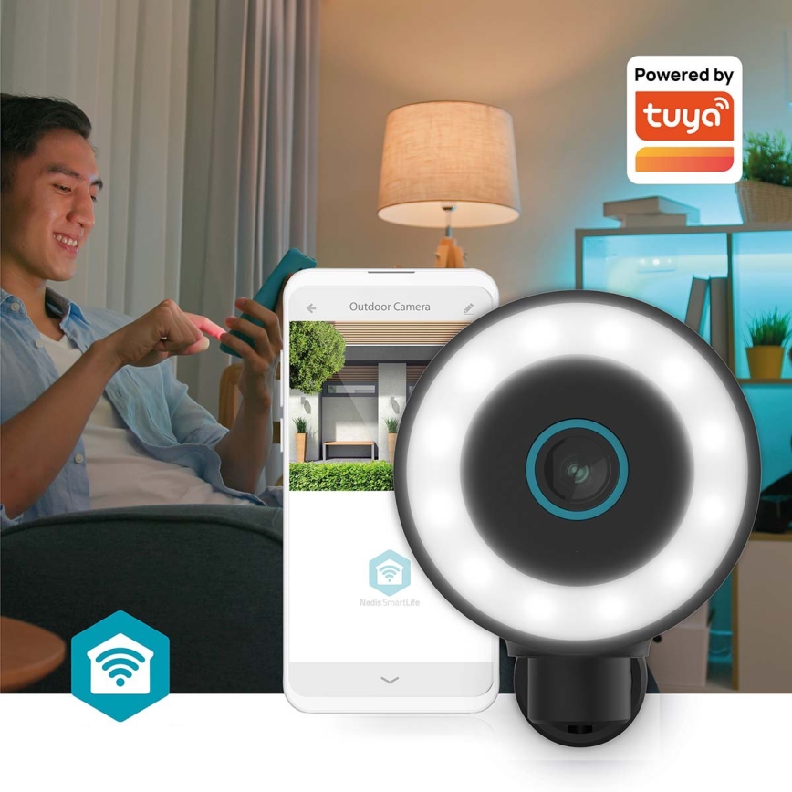 Câmara exterior inteligente SmartLife 5V 4K 8MP 3840x2160p IP65 Wi-Fi Tuya