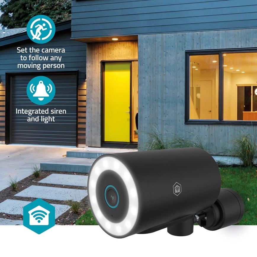 Câmara exterior inteligente SmartLife 5V 4K 8MP 3840x2160p IP65 Wi-Fi Tuya