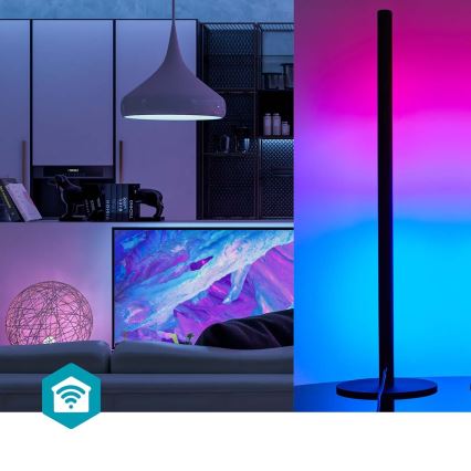 CONJUNTO 2x Lâmpada de Mesa LED RGBIC Regulável SmartLife LED/36W/230V 55 cm 2700-6500K Wi-Fi Tuya + controlo remoto