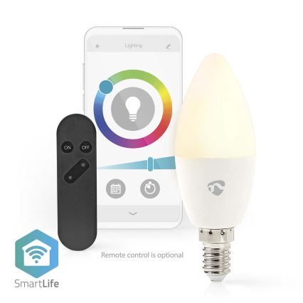 Lâmpada LED RGB com regulação Smartlife E14/4,9W/230V Wi-Fi 2700-6500K