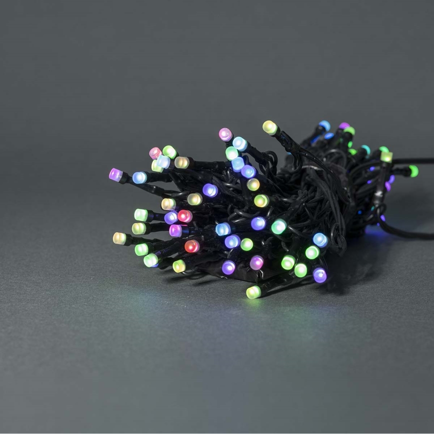 LED RGB Guirlanda de Natal para exterior 42xLED/8 funções 8m IP65 Wi-Fi Tuya