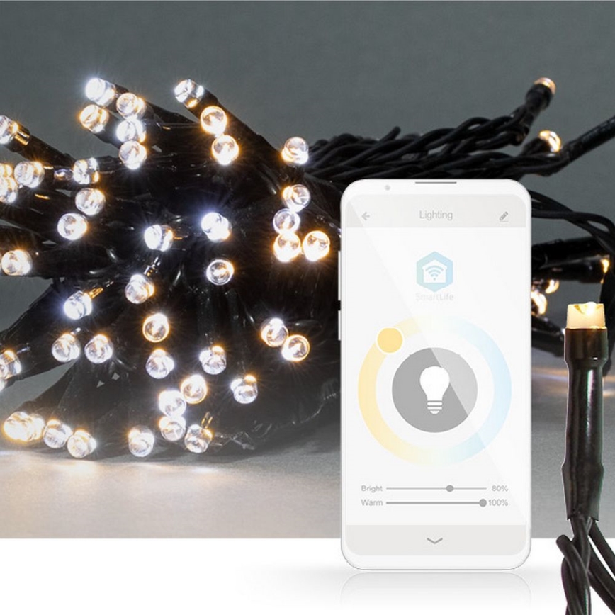 Guirlanda LED 50 LEDs / 8 funções, 5 m, IP65, Wi-Fi (Tuya)