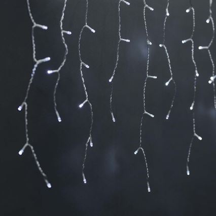 Cortina de Natal LED 240xLED/11 funções 8m IP65 Wi-Fi Tuya branco quente a frio