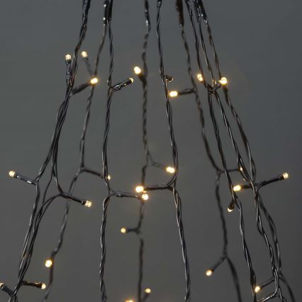 Cortina exterior de Natal LED 200xLED/8 funções 10x2m IP65 Wi-Fi Tuya branco quente a frio