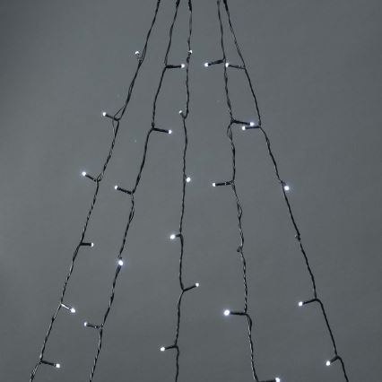 Cortina de Natal LED para exterior 200 LEDs / 8 funções, 5 x 4 m, IP65, Wi-Fi Tuya, branco quente a frio