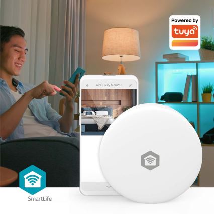 Monitor inteligente de qualidade do ar SmartLife Wi-Fi Tuya