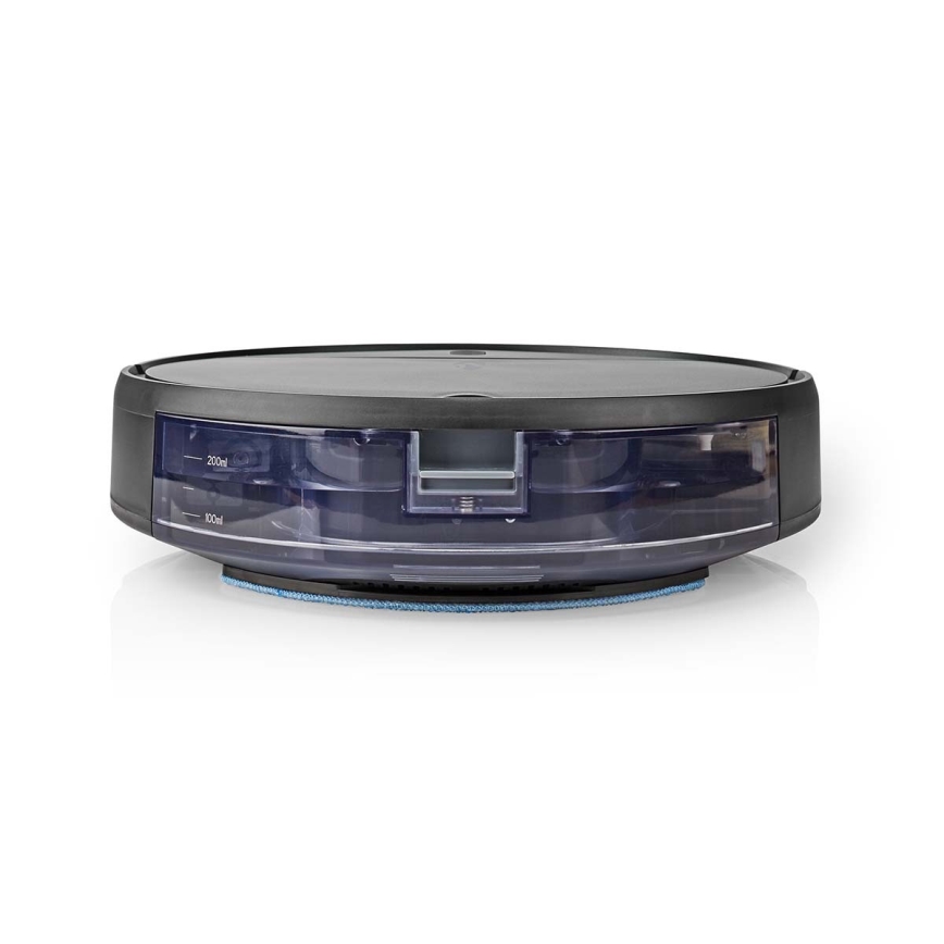 Aspirador robô inteligente com função de mopa 28W/2500 mAh Wi-Fi preto + controlo remoto