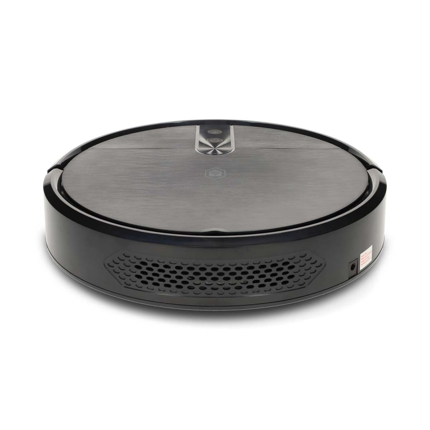 Aspirador robô inteligente com função de mop SmartLife 2600 mAh Wi‑Fi Tuya preto + controlo remoto
