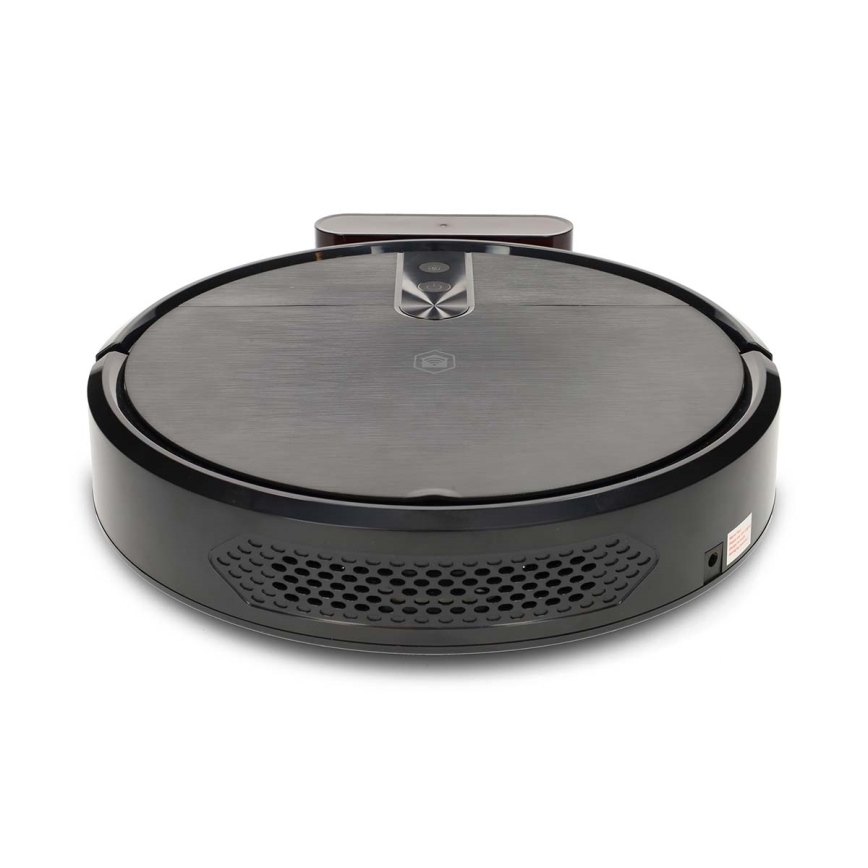 Aspirador robô inteligente com função de mop SmartLife 2600 mAh Wi‑Fi Tuya preto + controlo remoto