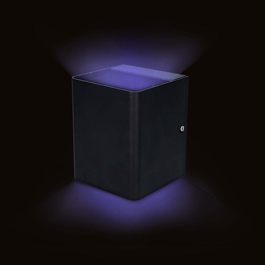 LED RGBW Aplique de parede exterior dimerizável SmartLife LED/12W/230V IP65 Wi-Fi Tuya preto