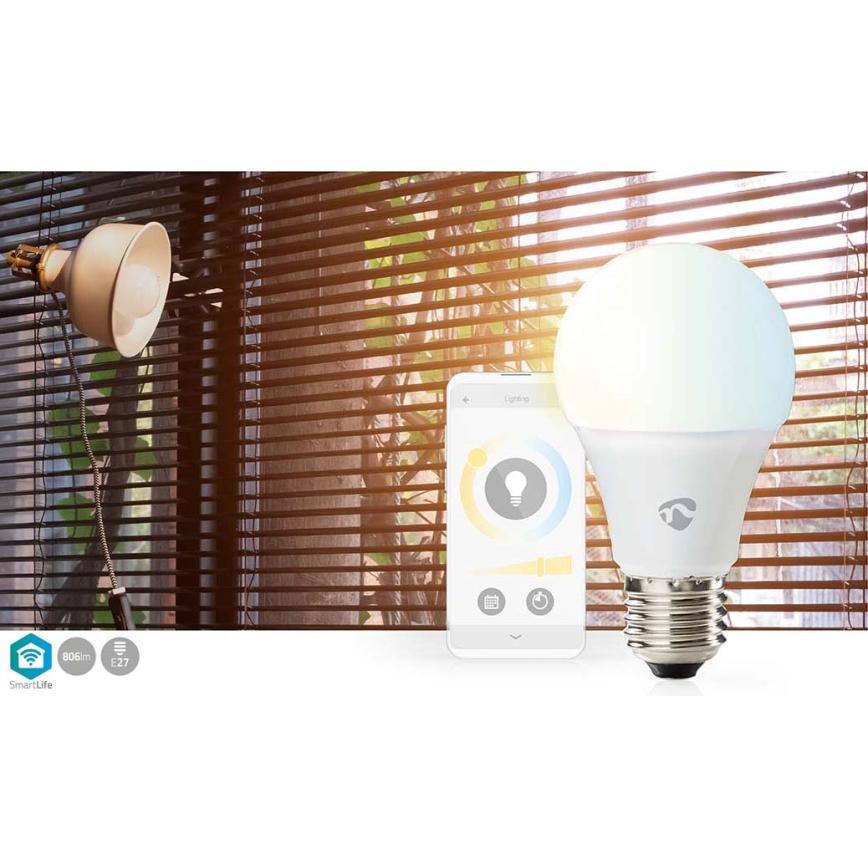 Lâmpada LED com regulação SmartLife E27/9W/230V Wi-Fi 2700-6500K